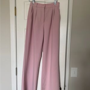 Abercrombie & Fitch Soft Pink Curve Love Sloane Tailored Pant